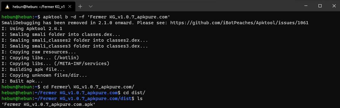 apktool build